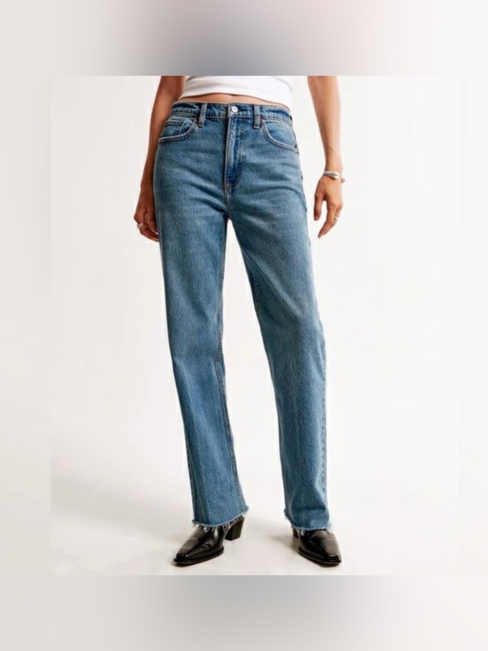 ABERCROMBIE The Vintage Straight High Rise Jean Size 25/0